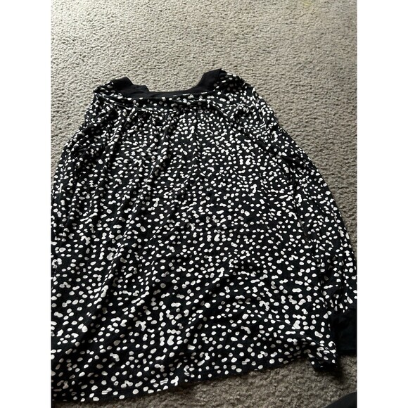 Michael Kors black & white geometric stretch tunic top,women’s XS - Picture 5 of 5